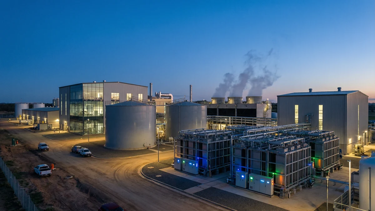 Green hydrogen and low carbon molecules production facility